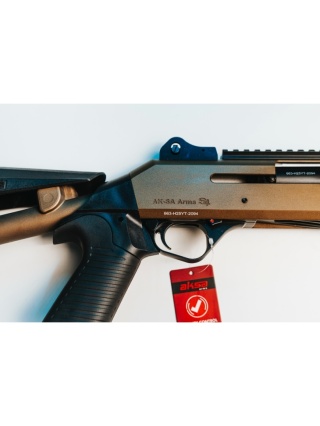 STRZELBA SAMOPOWTARZALNA AKSA S4 TACT. BRONZE KAL. 12/76 / KOLBA TELESKOPOWA