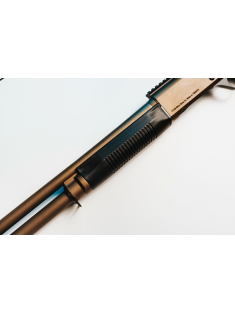 STRZELBA SAMOPOWTARZALNA AKSA S4 TACT. BRONZE KAL. 12/76 / KOLBA TELESKOPOWA