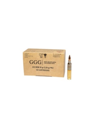 223 REM NABÓJ KULOWY FMJ GGG GPR11 (55GRN) 3,56G (1009152)