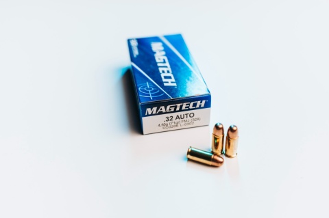 7,65 BROWNING / 32 AUTO NABÓJ KULOWY FMJ / 71 GRAIN / 4,6 G (MAGTECH) 32A